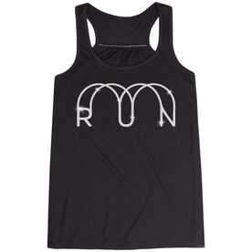 Flowy Racerback Tank Top - Glitter Run