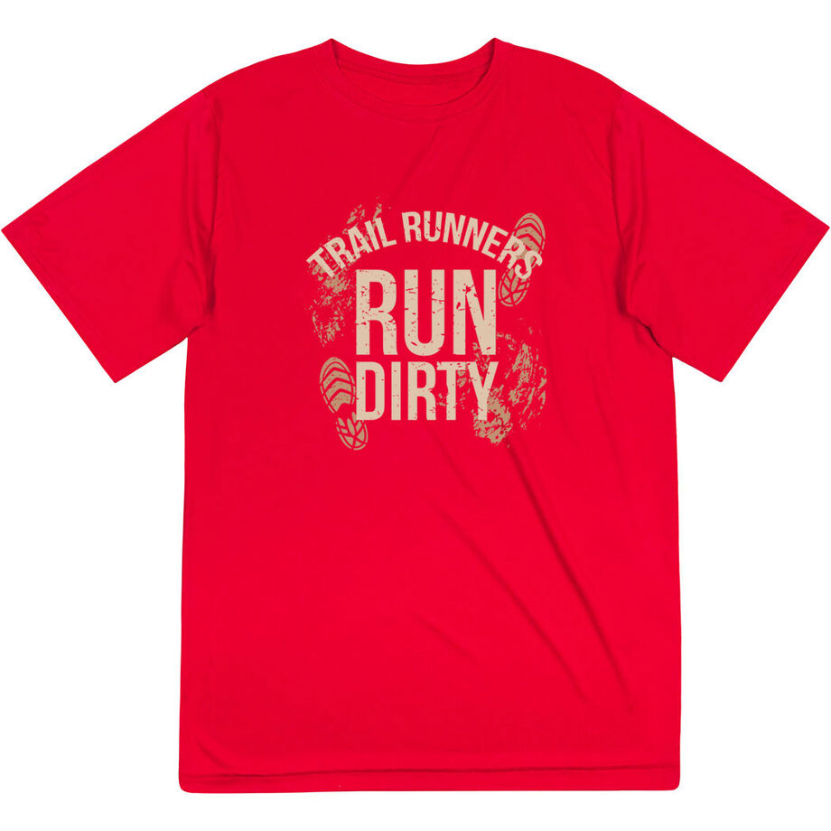 Men's Running Short Sleeve Performance Tee - Run Dirty