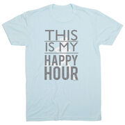 Running Short Sleeve T-Shirt - This Is My Happy Hour