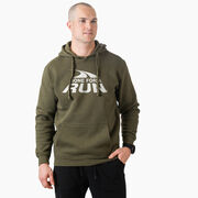 Statement Fleece Hoodie -  Gone For a Run&reg; White Logo