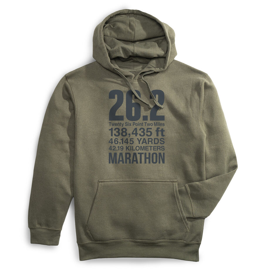 Statement Fleece Hoodie -  26.2 Math Miles