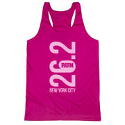 Women's Racerback Performance Tank Top - New York City 26.2 Vertical