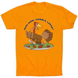 Running Short Sleeve T-Shirt - Run Now Gobble Later®