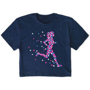 Running Short Sleeve Crop Tee - Summer Runner Girl