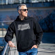 Statement Fleece Hoodie - Into the Forest I Must Go Running