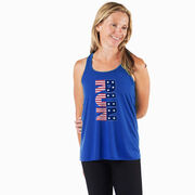 Flowy Racerback Tank Top - Patriotic Run