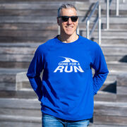 Running Raglan Crew Neck Pullover - Gone For a Run&reg; White Logo