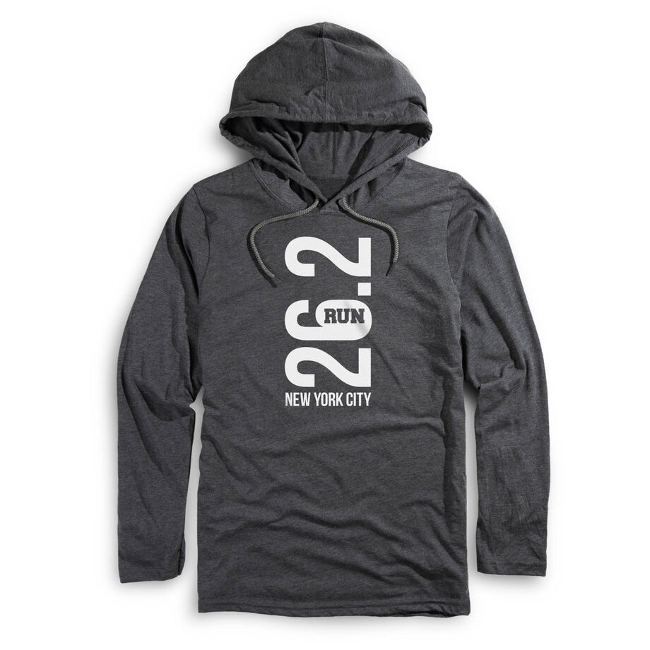 Running Lightweight Hoodie - New York City 26.2 Vertical