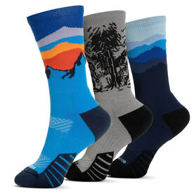 Socrates® Mid-Calf Performance Sock Set - Mountains are Callling