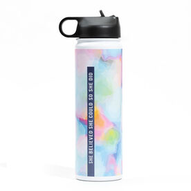 Stainless Steel Water Bottle - She Believed She Could