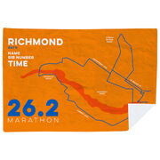 Running Premium Blanket - Personalized Richmond Map