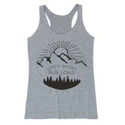 Women's Everyday Tank Top - Life's Short Run Long (Mountains)