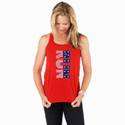 Flowy Racerback Tank Top - Patriotic Run