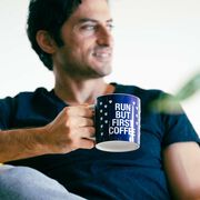 Soleil Home™ Running Porcelain Mug - Run but First Coffee