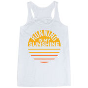 Flowy Racerback Tank Top - Running is My Sunshine