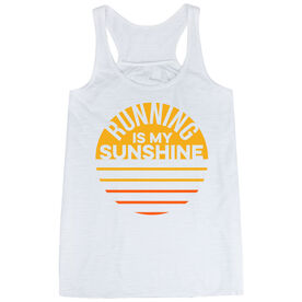 Flowy Racerback Tank Top - Running is My Sunshine