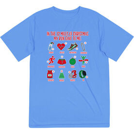 Men's Running Short Sleeve Performance Tee - The 12 Miles of Christmas