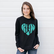 Running Raglan Crew Neck Sweatshirt - Love The Run