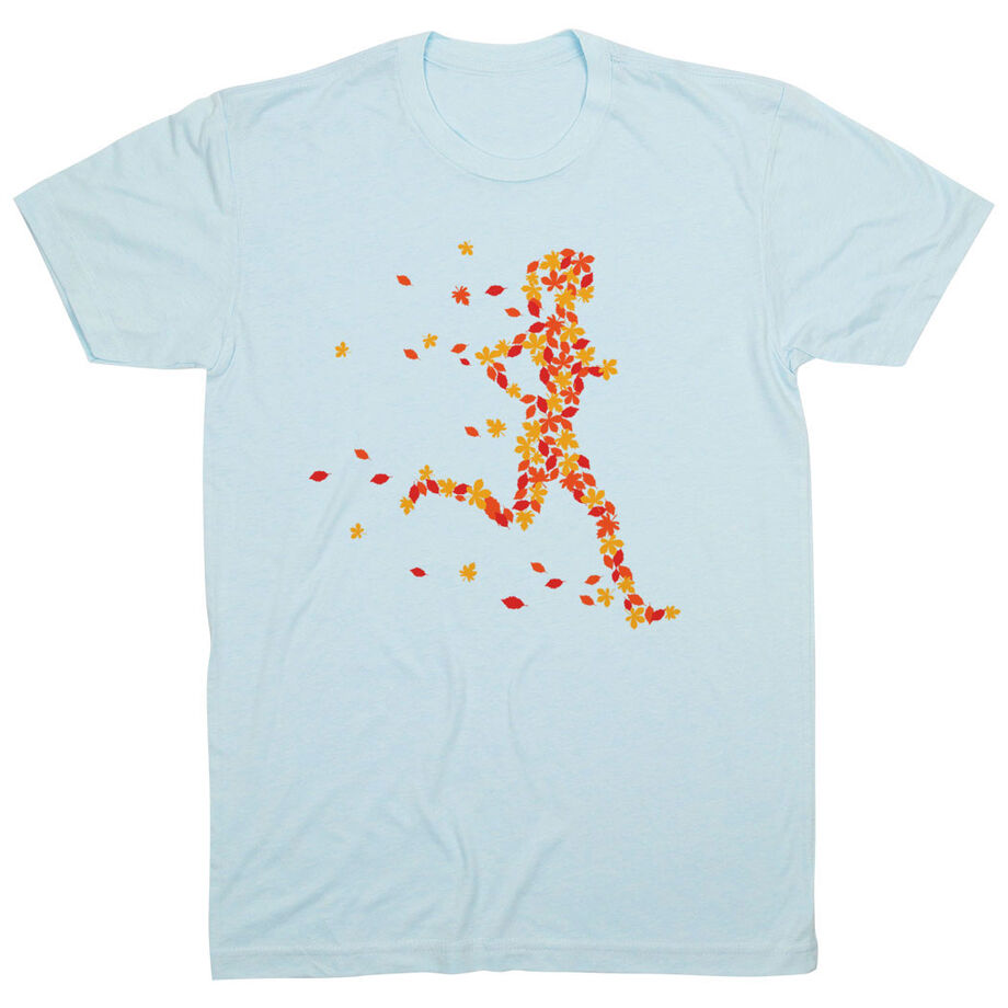 Running Short Sleeve T-Shirt - Autumn Runner Girl
