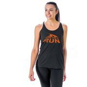 Women's Everyday Tank Top - Gone For a Run Logo (Orange)