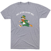 Running Short Sleeve T-Shirt - Mile After Luckin Mile