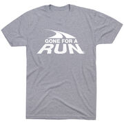 Running Short Sleeve T- Shirt - Gone For a Run® White Logo