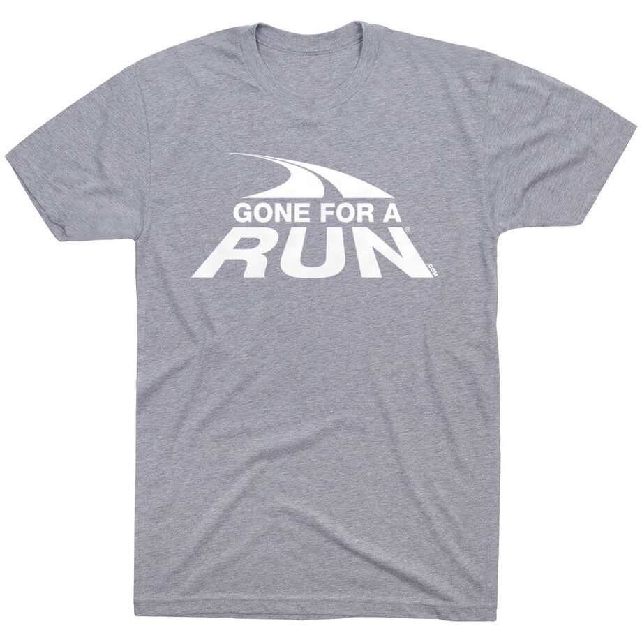 Running Short Sleeve T- Shirt - Gone For a Run® White Logo
