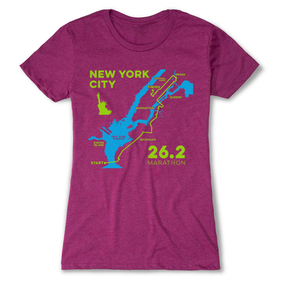 Women's Everyday Runners Tee - New York City Route