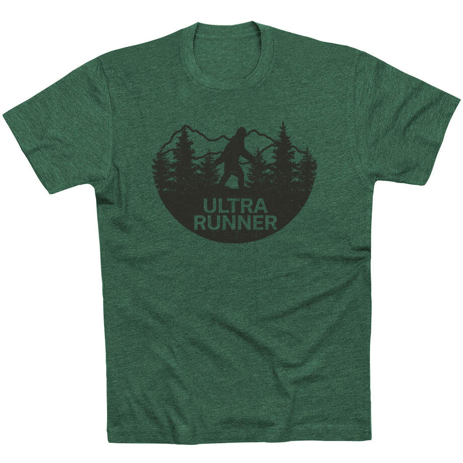 Running Short Sleeve T-Shirt - Ultra Runner Bigfoot