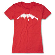 Women's Everyday Runners Tee - Trail Runner in the Mountains