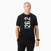 Running Short Sleeve T-Shirt - New York City 26.2 Vertical