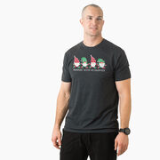 Running Short Sleeve T-Shirt - Runnin' With My Gnomies&reg; - Christmas