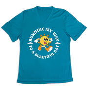 Women's Short Sleeve Tech Tee - Running My Way to a Beautiful Day