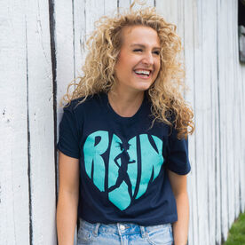 Running Short Sleeve Crop Tee - Love The Run