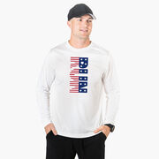 Men's Running Long Sleeve Tech Tee - Patriotic Run