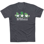 Running Short Sleeve T-Shirt - Runnin' With My Gnomies® - Lucky