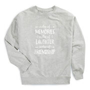 Running Raglan Crew Neck Pullover - Miles of Friendship Mantra