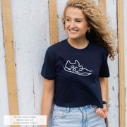 Running Short Sleeve Crop Tee - 26.2 Run Shoe