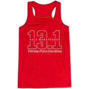 Running Flowy Racerback Tank Top - Half Marathoner 13.1 Miles