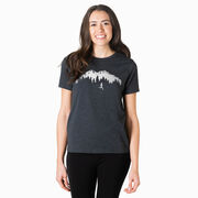 Running Short Sleeve T-Shirt - Trail Runner in the Mountains