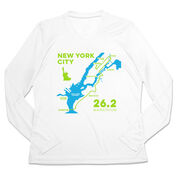 Women's Long Sleeve Tech Tee - New York City Route