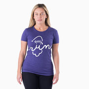 Women's Everyday Runners Tee - Santa Run Face