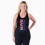 Women's Racerback Performance Tank Top - Patriotic Run