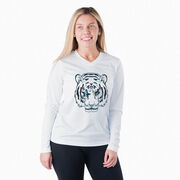 Women's Long Sleeve Tech Tee - Eye Of The Tiger