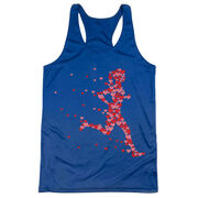 Women's Racerback Performance Tank Top - Heartfelt Runner Girl