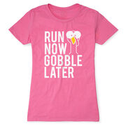 Women's Everyday Runners Tee - Run Now Gobble Later (Bold)