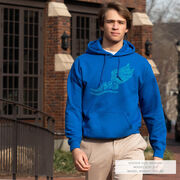 Cross Country Hooded Sweatshirt - Winged Foot Inspirational Words