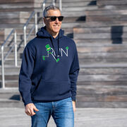 Statement Fleece Hoodie -  Let's Run Lucky