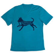 Women's Short Sleeve Tech Tee - I'd Rather Be Running with My Dog