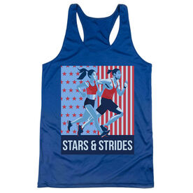 Women's Racerback Performance Tank Top - Stars and Strides